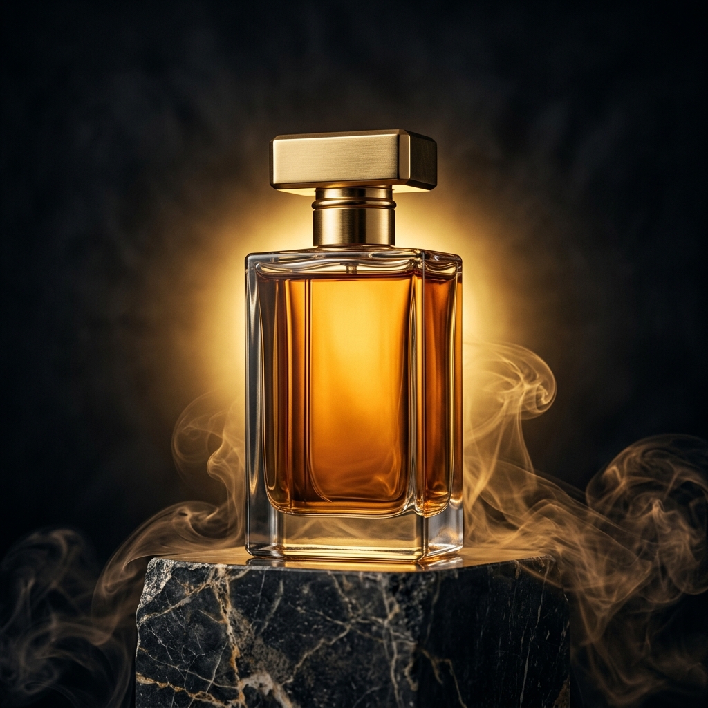 Atelier One luxury perfume bottle on dark marble